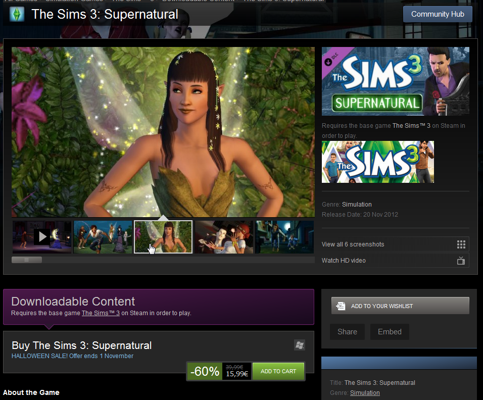 Own The Sims 3 On Steam Get 60 Off The Sims 3 Supernatural