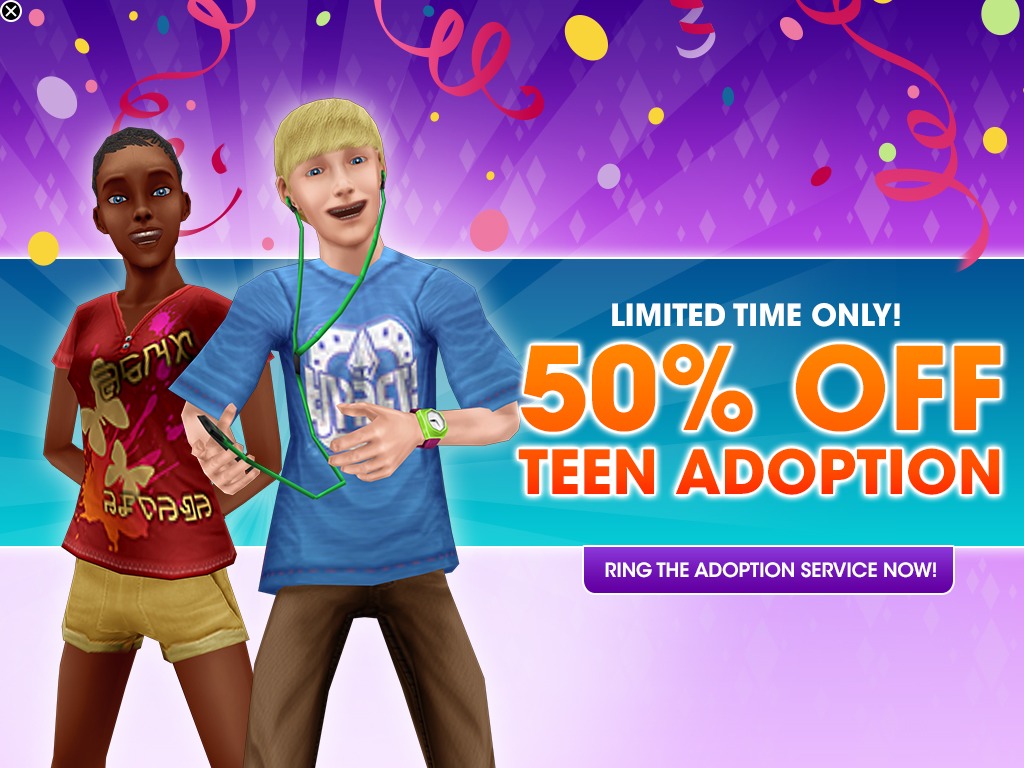 50 Sale on FreePlay Teen Adoptions Platinum Simmers