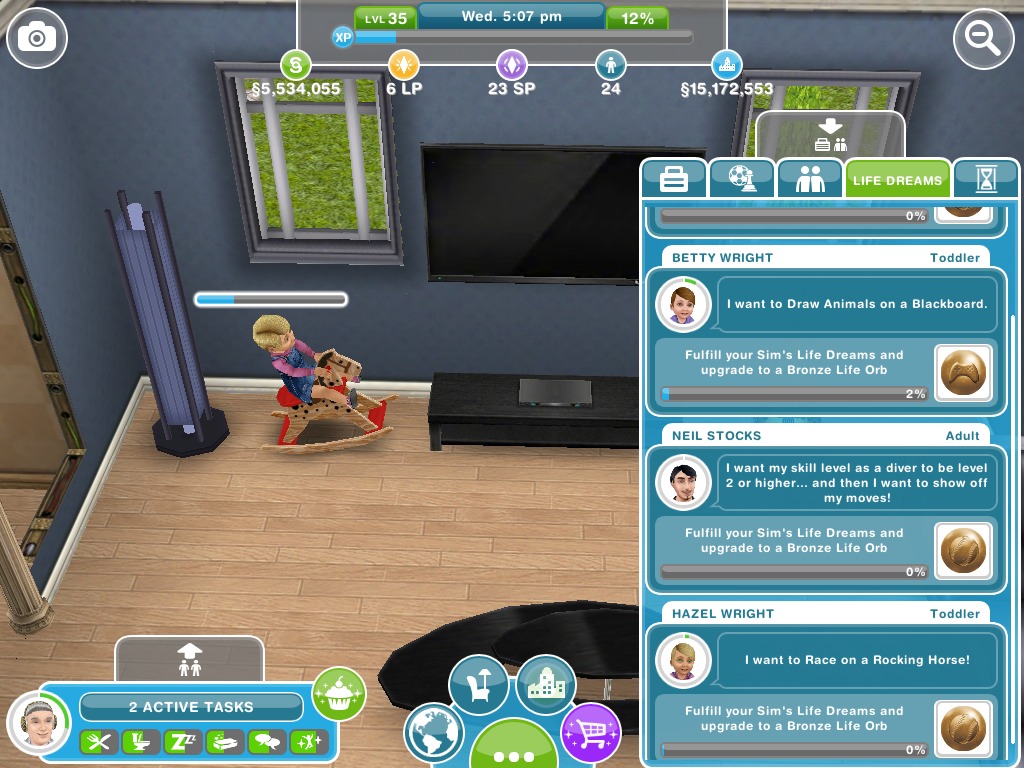 The Sims FreePlay Life Dreams & Legacies Update