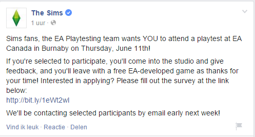 2015-06-07 19_02_31-The Sims - Sims fans, the EA Playtesting team wants YOU to attend...
